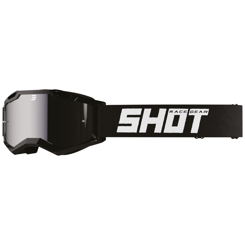 Motorcrossbril Shot Assault 2.0 Stevig zwart met iridium lens