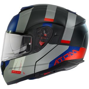 MT Atom SV Gorex C12 zwart-grijs-blauw-rood tip-up motorhelm uitverkoop
