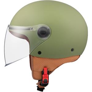 MT Street S open motorhelm mat groen
