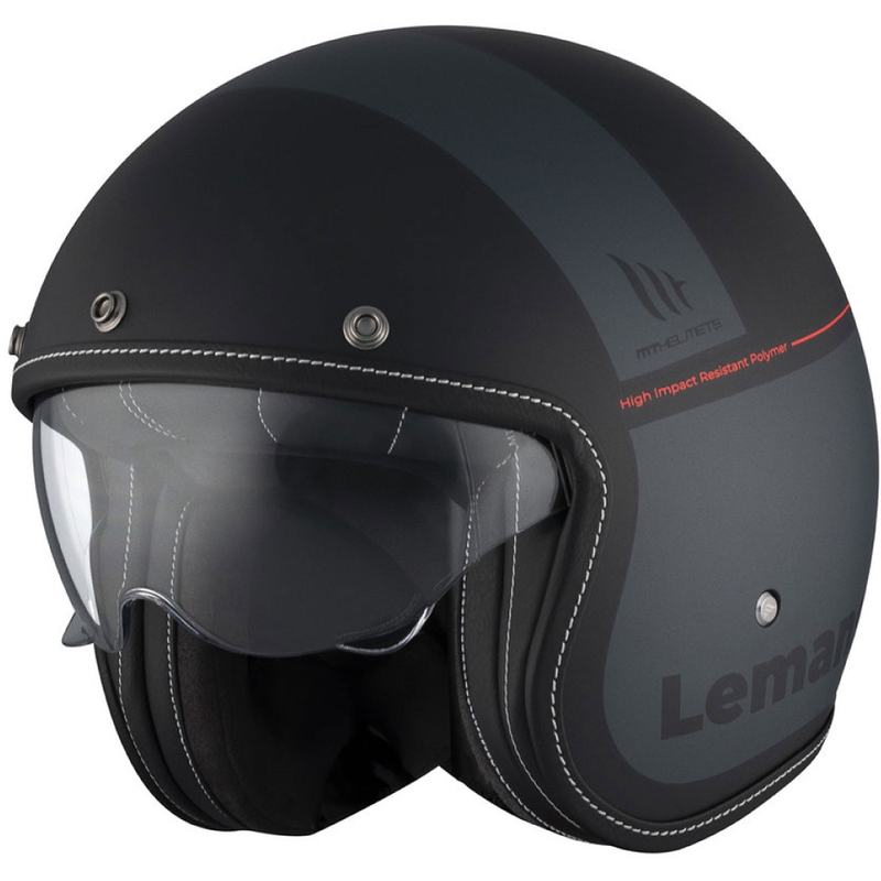 MT Le Mans 2 SV Kwaliteit B2 Open Motorhelm Mat Zwart uitverkoop