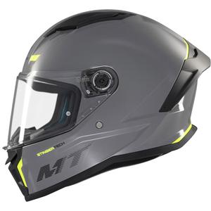 MT Stinger 2 Solid Gloss Grey Integral Motorhelm