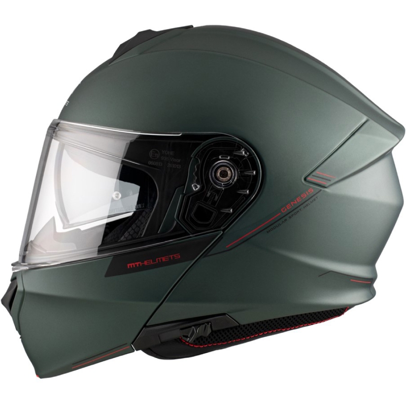 MT Genesis SV Solid A6 motorhelm groen mat