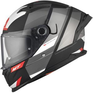 MT BRAKER CHENTO B0 integraal motorhelm zwart-grijs-wit