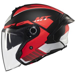 MT Cosmo SV Cruiser open helm mat rood-zwart-grijs