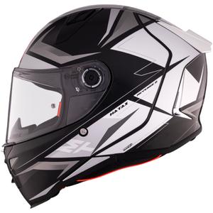 MT REVENGE 2 S HATAX B2 zwart-grijs-wit integraal motorhelm