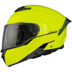MT ATOM 2 SV SOLID A3 fluo gele glanzende motorhelm