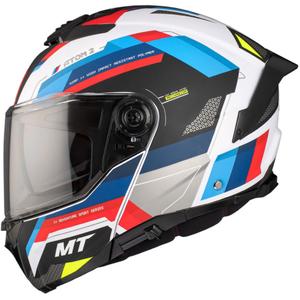 MT ATOM 2 SV BAST A0 motorhelm zwart-blauw-rood-wit parel