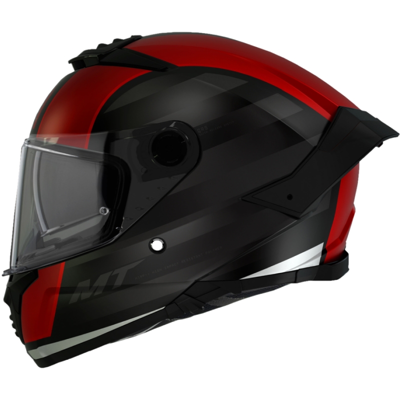 MT THUNDER 4 SV TREADS B5 zwart-rood integraal motorhelm