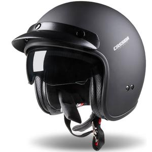 Cassida Oxygen open motorhelm zwart mat