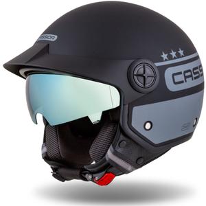 Cassida Handy Plus Chief open motorhelm grijs-zwart