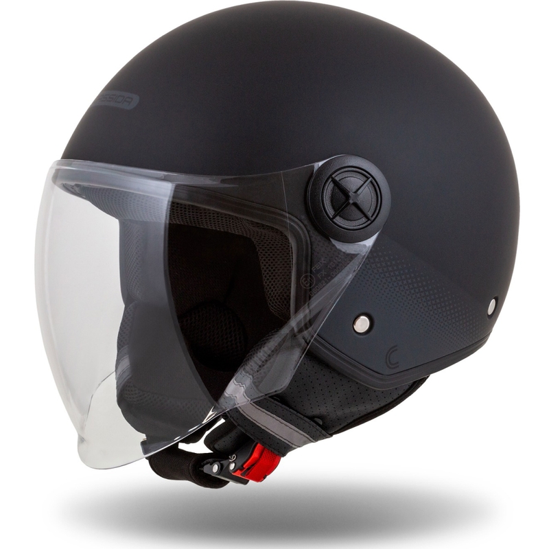 Cassida Handy Zwart-Grijs Open Motorhelm