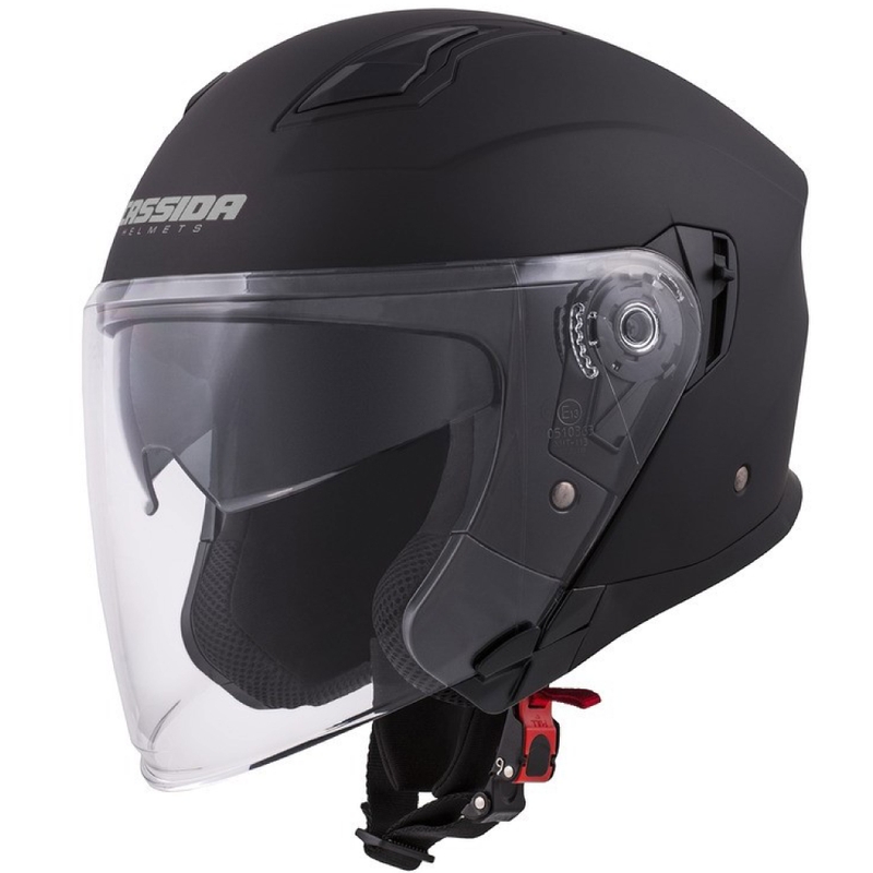 Cassida Jet Tech Open Motorfietshelm Zwart Mat