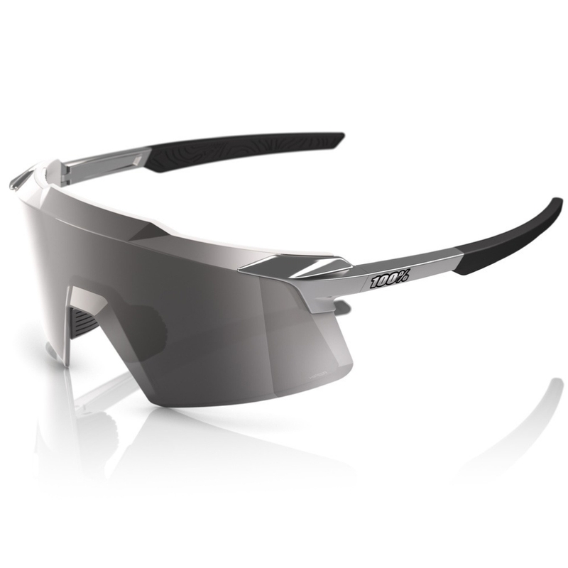 100% Aerocraft zonnebril met zilverkleurig HiPER glas