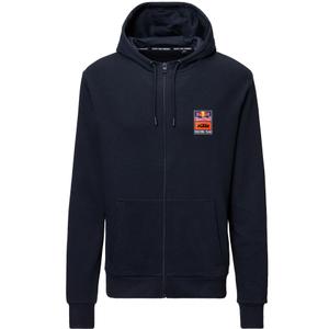 KTM Logo Zip Hoodie blauw-oranje