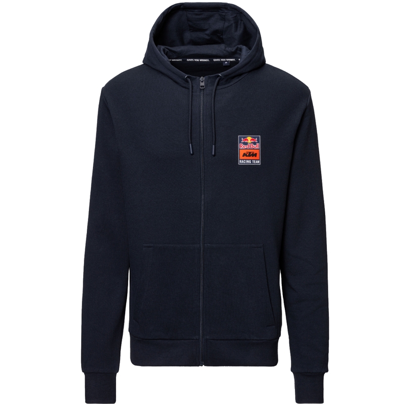 KTM Logo Zip Hoodie blauw-oranje