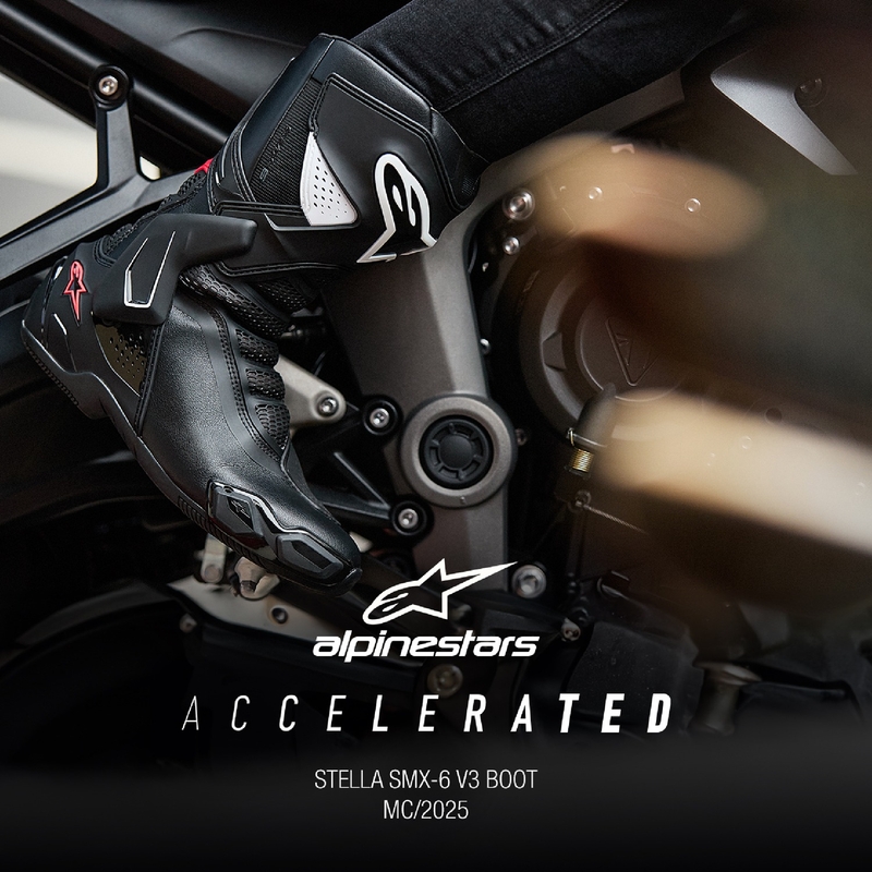 Alpinestars Stella SMX-6 3 zwart, wit en roze motorlaarzen voor dames
