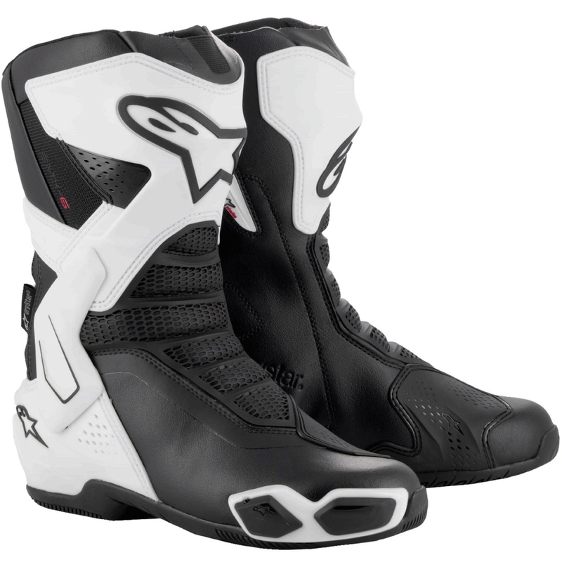 Alpinestars Stella SMX-6 3 Drystar Wit met Zwarte Motorfietslaarzen voor dames