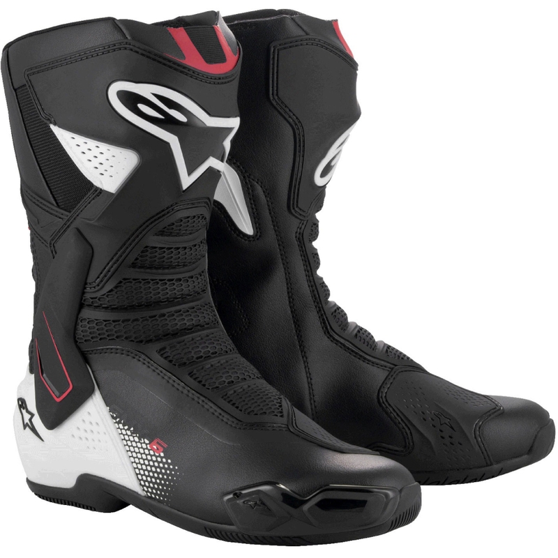 Alpinestars SMX-6 3 zwart-wit-rode motorlaarzen