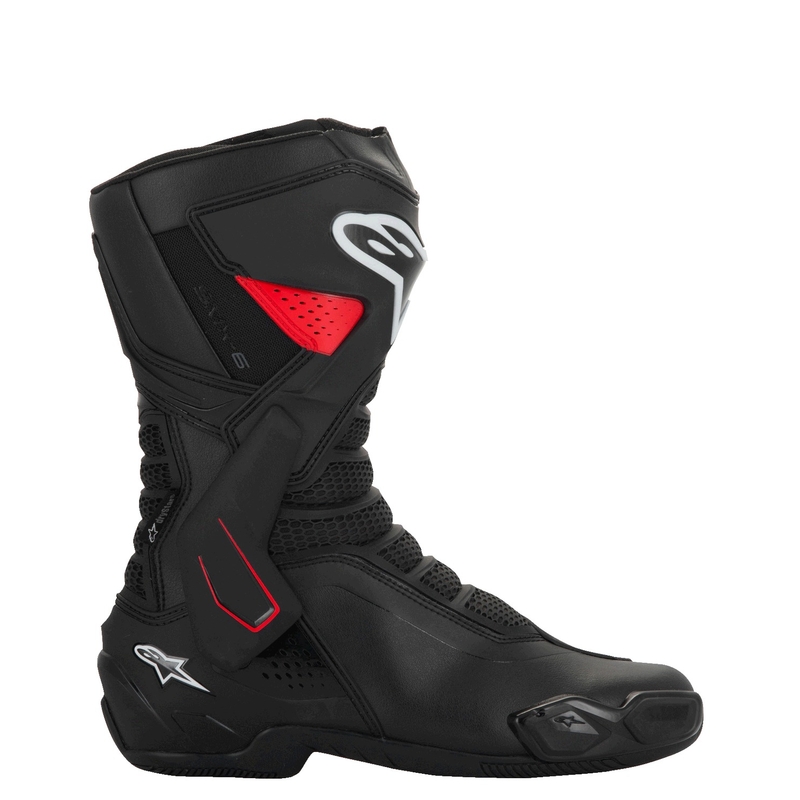 Alpinestars SMX-6 3 Drystar zwart met rode motorlaarzen