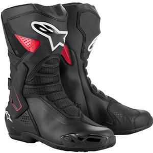 Alpinestars SMX-6 3 Drystar zwart met rode motorlaarzen