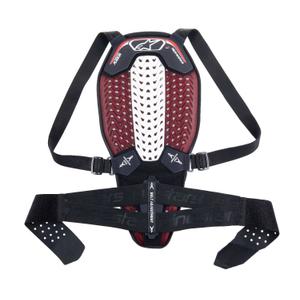 Alpinestars Nucleon Plasma rugbeschermer zwart-wit-rood
