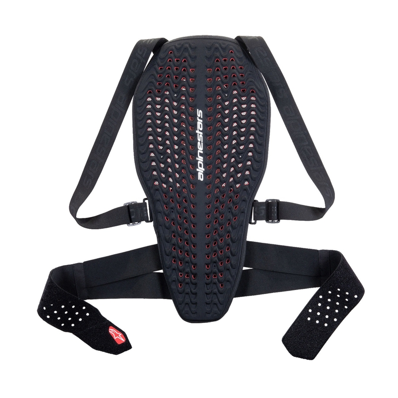 Alpinestars Nucleon Plasma rugbeschermer zwart-wit-rood