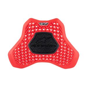 Alpinestars Nucleon Plasma Racing rood met zwarte insteekbare borstbeschermer