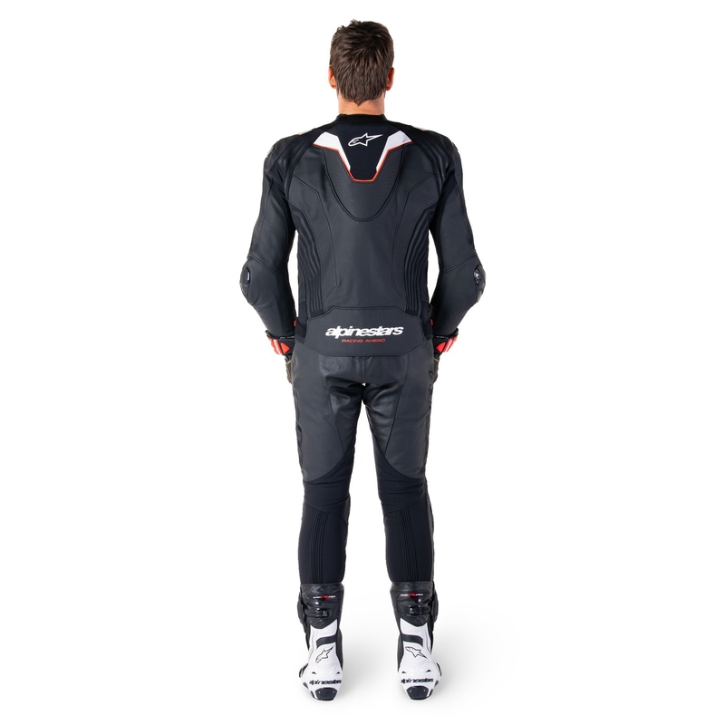 Alpinestars Missile 3 Ignition zwart-wit leren motorjack