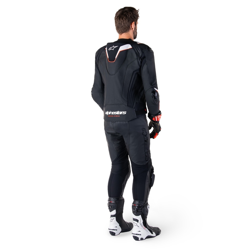 Alpinestars Missile 3 Ignition zwart-wit leren motorjack