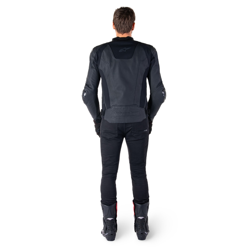 Alpinestars Missile 3 zwart leren motorjack