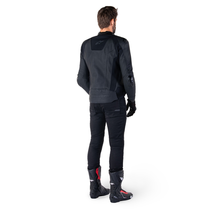 Alpinestars Missile 3 zwart leren motorjack