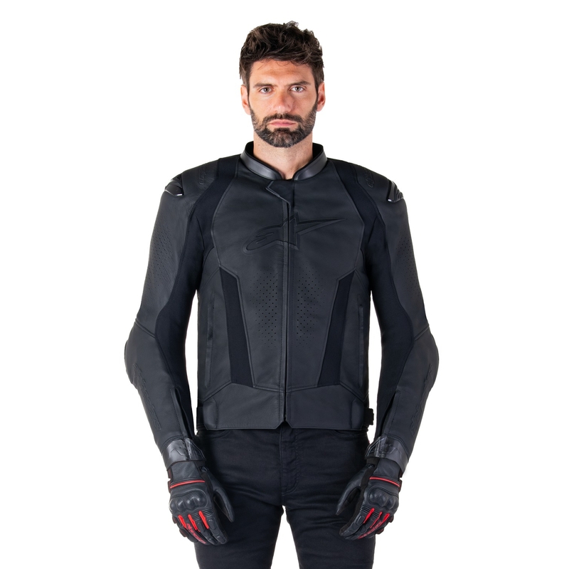 Alpinestars Missile 3 zwart leren motorjack