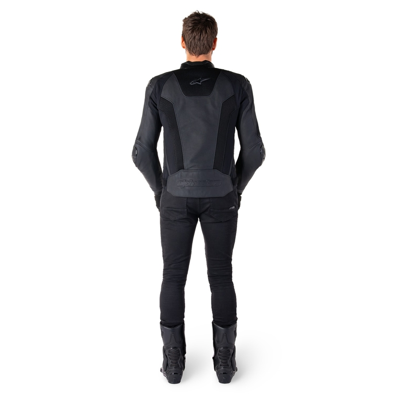 Alpinestars Missile 3 Airflow Zwart Leren Motorjack