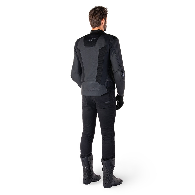 Alpinestars Missile 3 Airflow Zwart Leren Motorjack