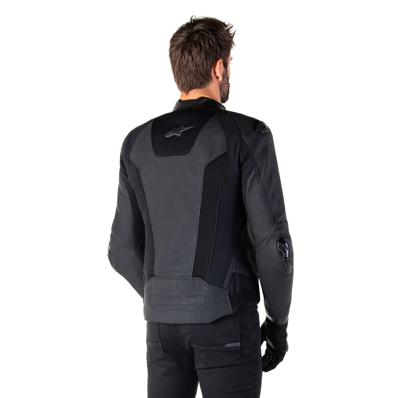 Alpinestars Missile 3 Airflow Zwart Leren Motorjack