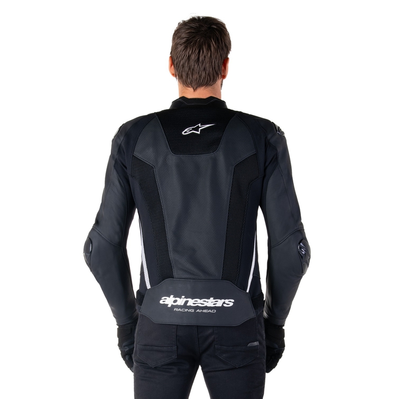 Alpinestars Missile 3 Airflow zwart-wit leren motorjack