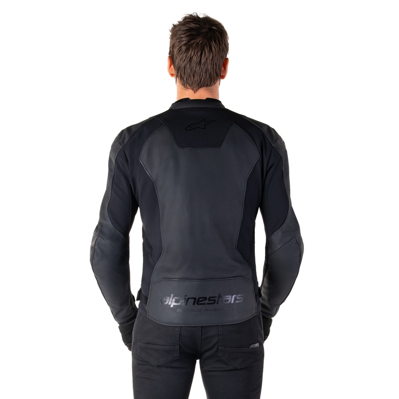 Alpinestars Faster 3 zwart leren motorjack