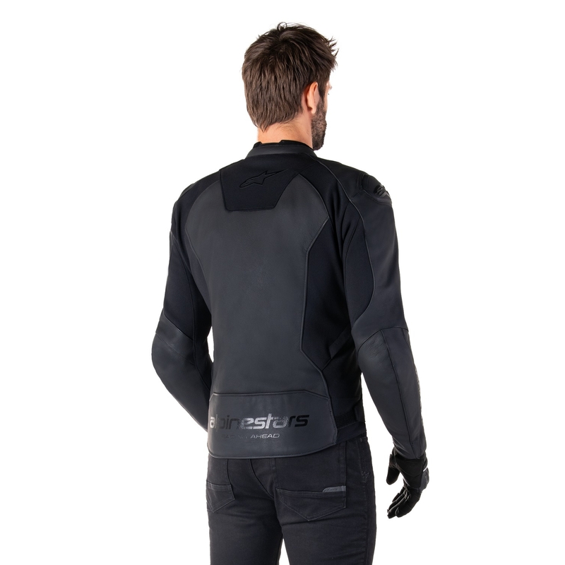 Alpinestars Faster 3 zwart leren motorjack