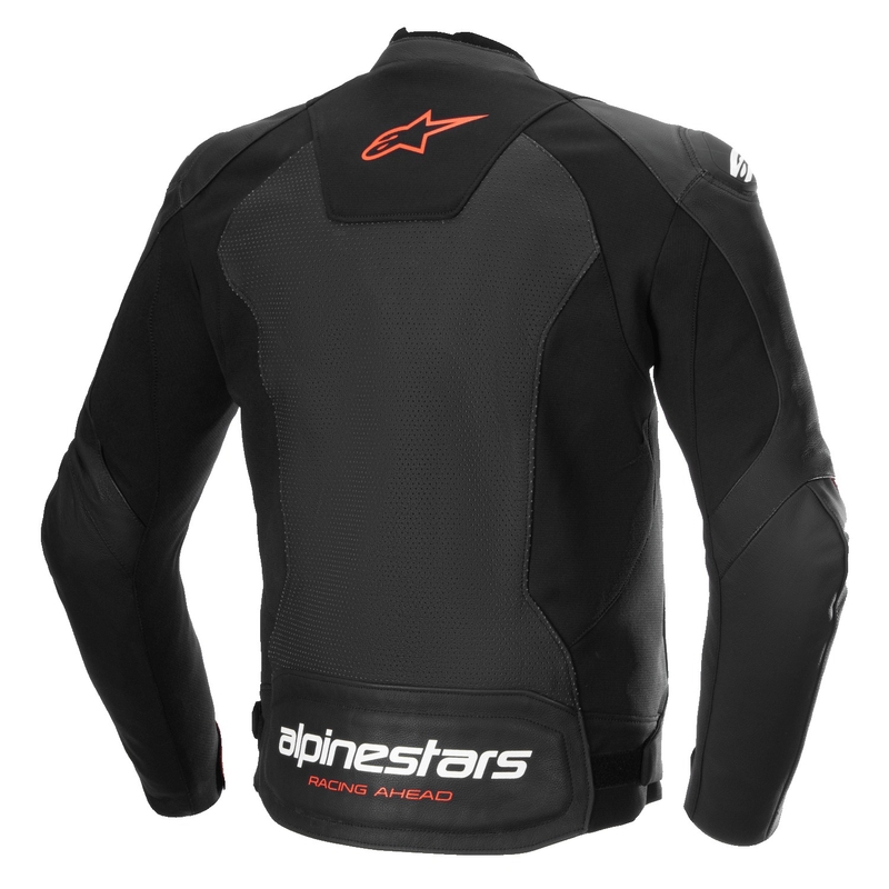 Alpinestars Faster 3 Airflow zwart-fluorood leren motorjack