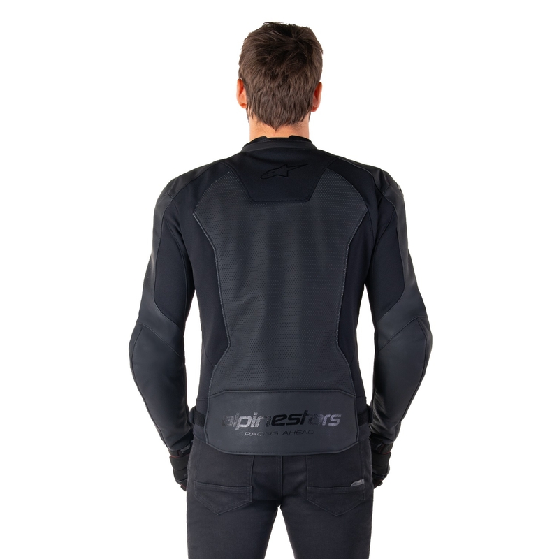 Alpinestars Faster 3 Airflow zwart leren motorjack