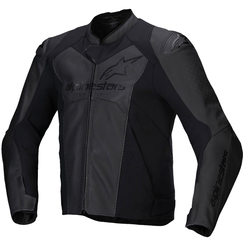 Alpinestars Faster 3 Airflow zwart leren motorjack