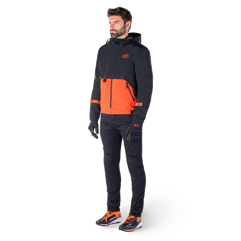 Alpinestars Mootant Waterdichte Parka zwart-fluoranje