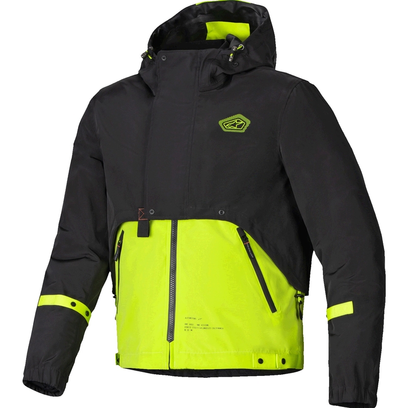 Alpinestars Mootant Waterdichte Parka Zwart-Fluo Geel