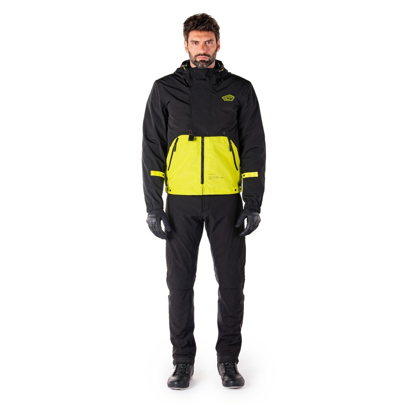 Alpinestars Mootant Waterdichte Parka Zwart-Fluo Geel