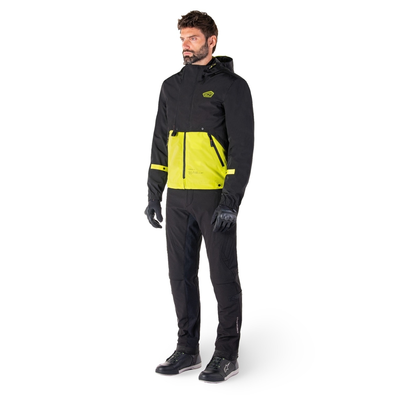 Alpinestars Mootant Waterdichte Parka Zwart-Fluo Geel