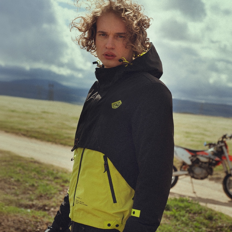 Alpinestars Mootant Waterdichte Parka Zwart-Fluo Geel