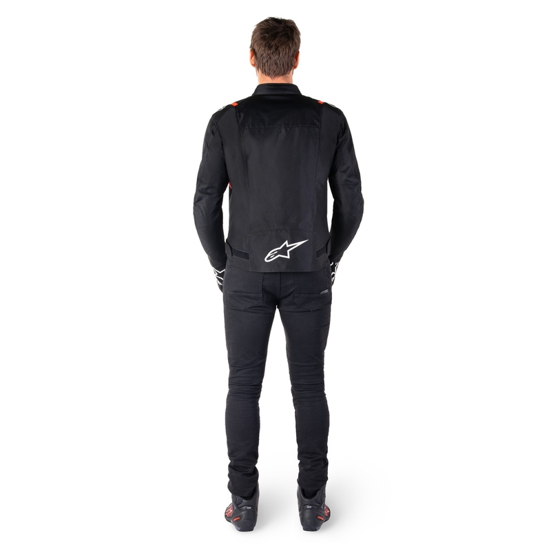 Alpinestars T-SPS 2 Waterdicht Zwart-Wit-Fluorood Motorjack