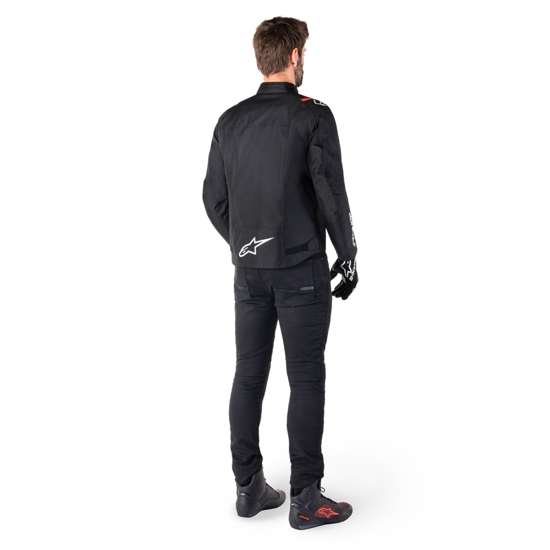 Alpinestars T-SPS 2 Waterdicht Zwart-Wit-Fluorood Motorjack