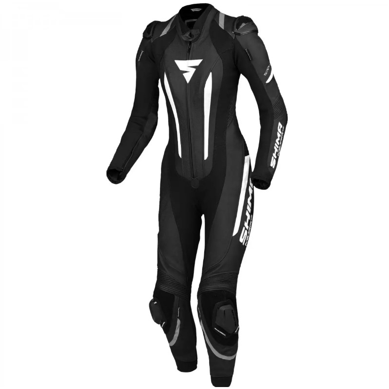 Damesjumpsuit uit één stuk van Shima Miura RS in zwart-wit.