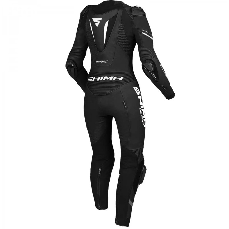 Damesjumpsuit uit één stuk van Shima Miura RS in zwart-wit.